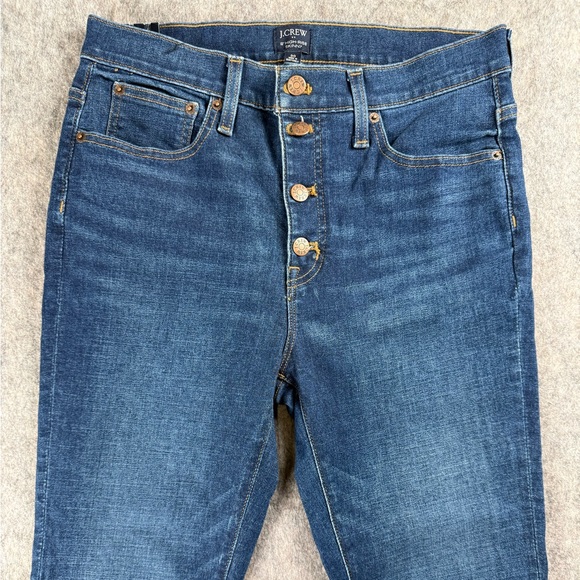 J Crew Curvy 10” Womens Size 30 Button Fly High Rise Skinny Jeans Jegging - Picture 2 of 6